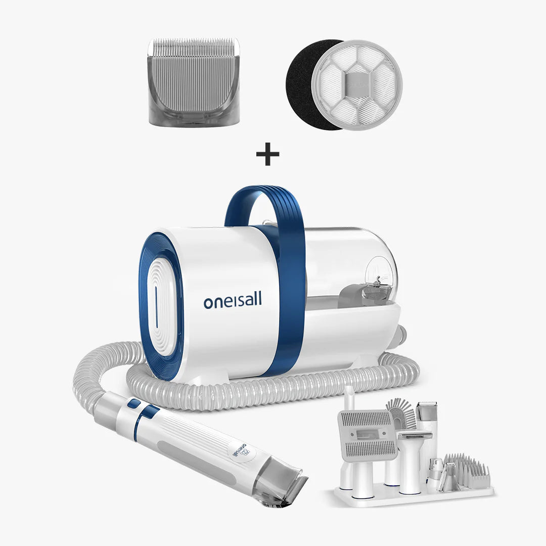Oneisall 7-In-1 Pet Grooming Vacuum Kit