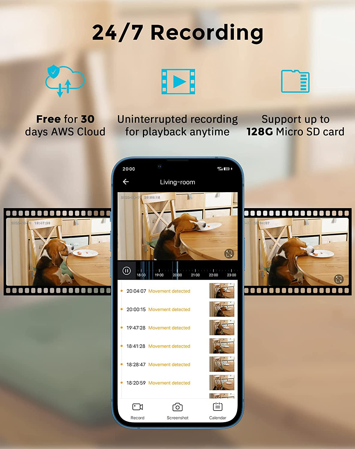 LAVIEW - Pet Monitor with Phone App (2 Pack)
