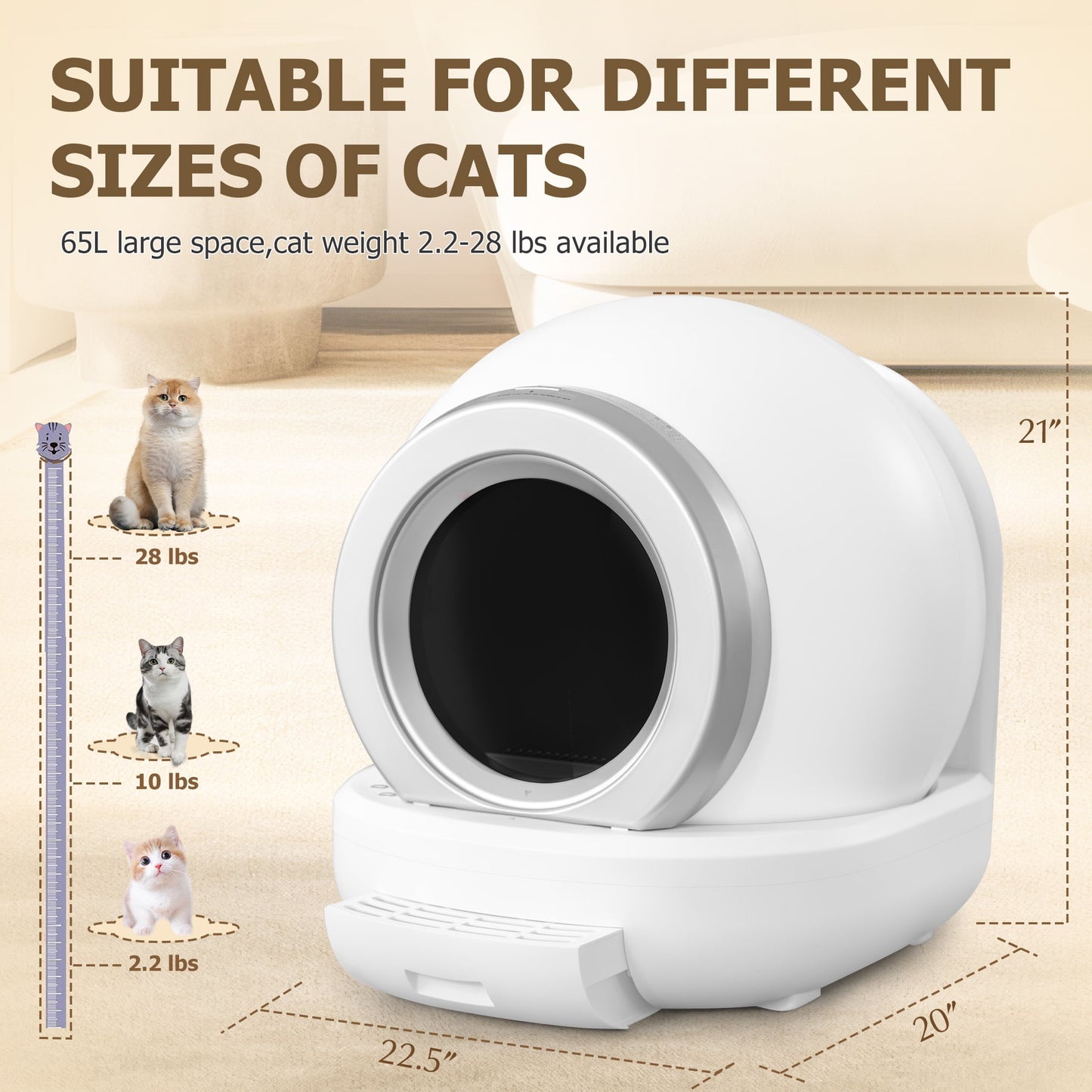 FURMAX - Automatic Self Cleaning Cat Litter Box with App Control