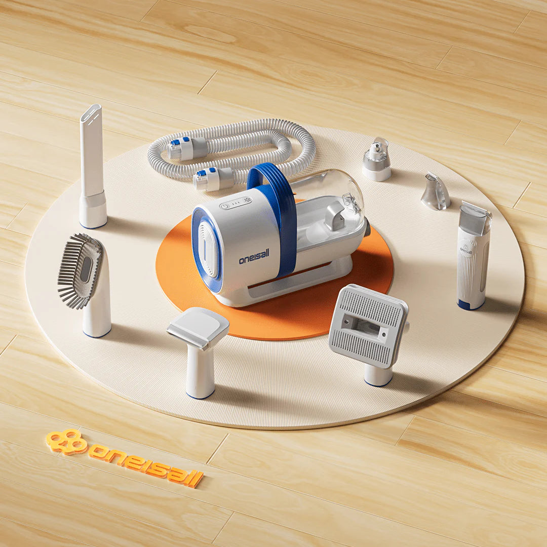 LM2 7-In-1 Pet Grooming Vacuum Kit