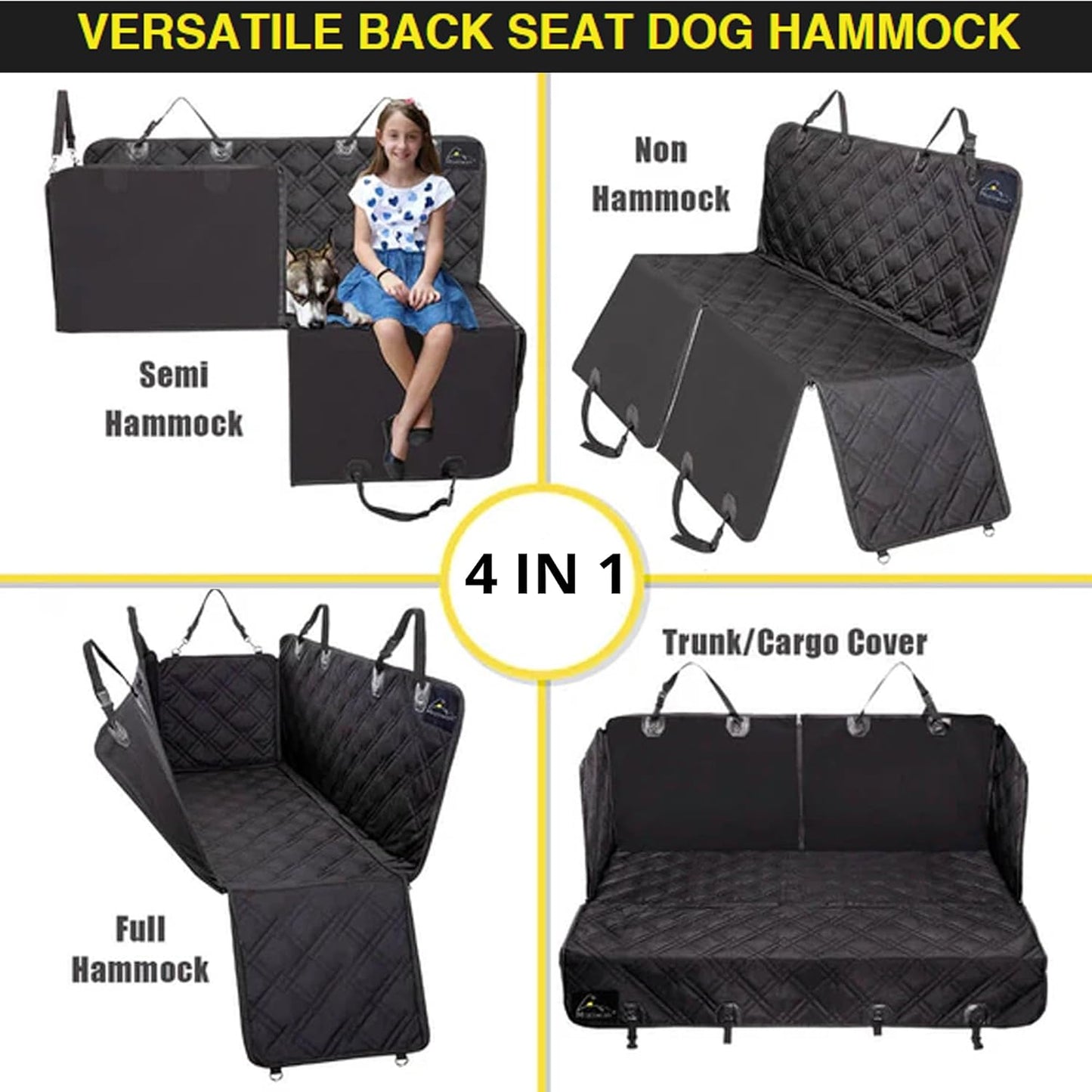 🐾 Meadowlark 4-in-1 Dog Seat Cover