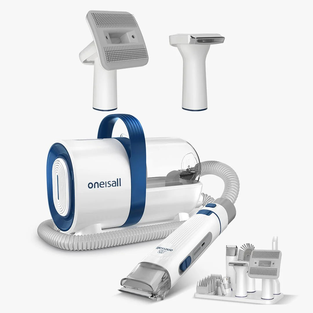 Oneisall 7-In-1 Pet Grooming Vacuum Kit
