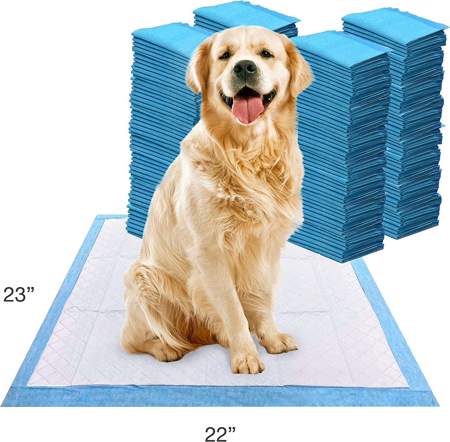 WEEWEE - Superior Performance Unscented Pee Pads for Dogs & Puppies, Quilted Leak-Proof Dog Housebreaking Potty Training Floor Protection, 22" X 23", 200 Count