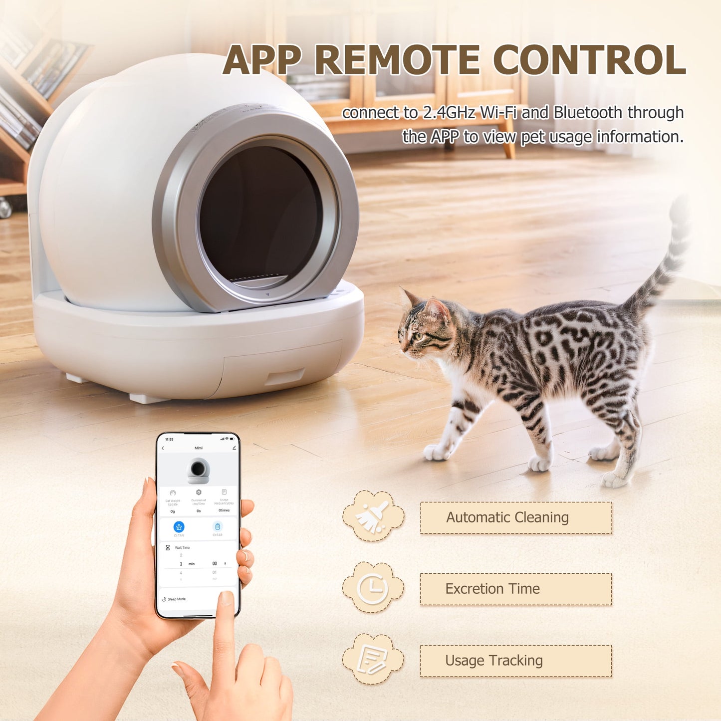 FURMAX - Automatic Self Cleaning Cat Litter Box with App Control