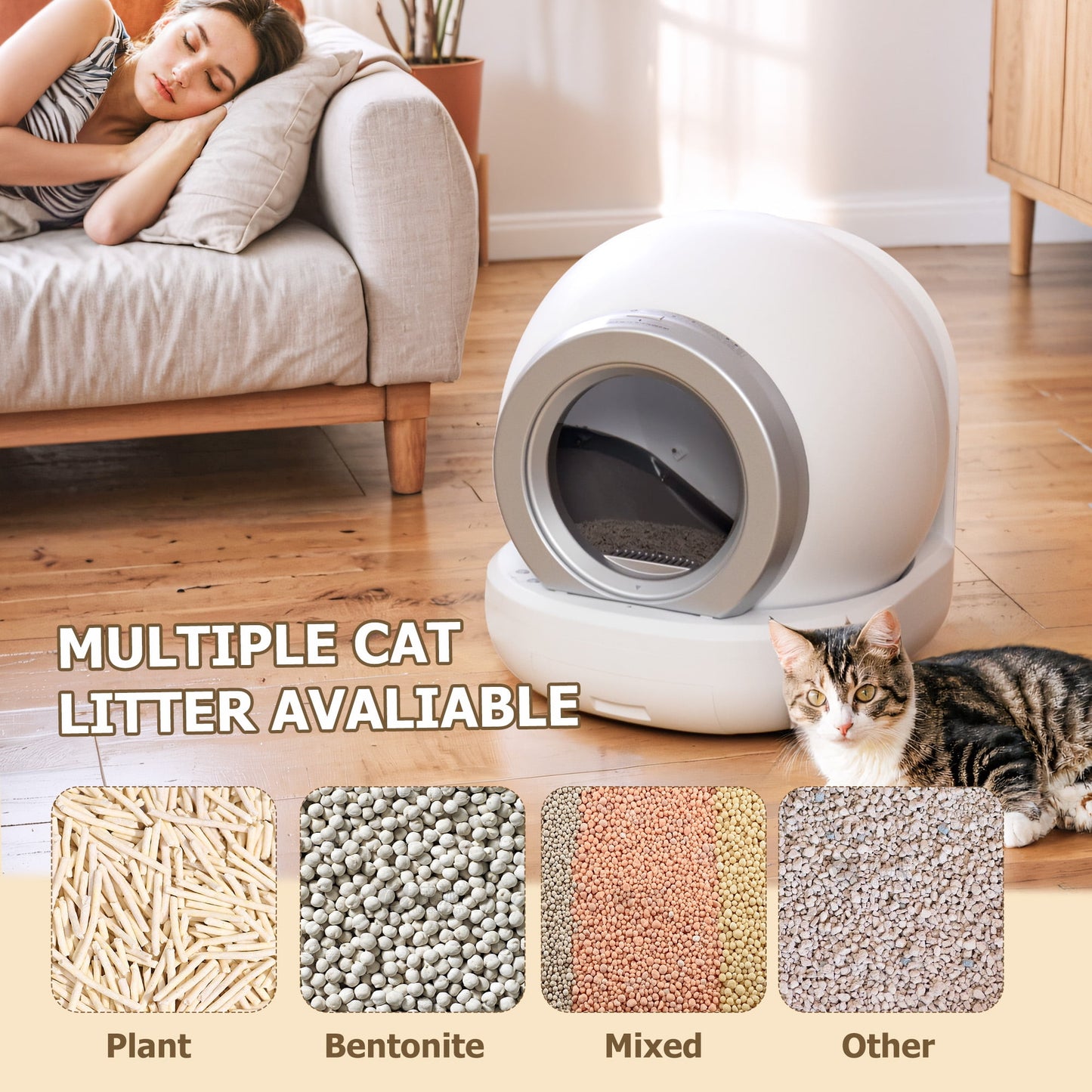 FURMAX - Automatic Self Cleaning Cat Litter Box with App Control