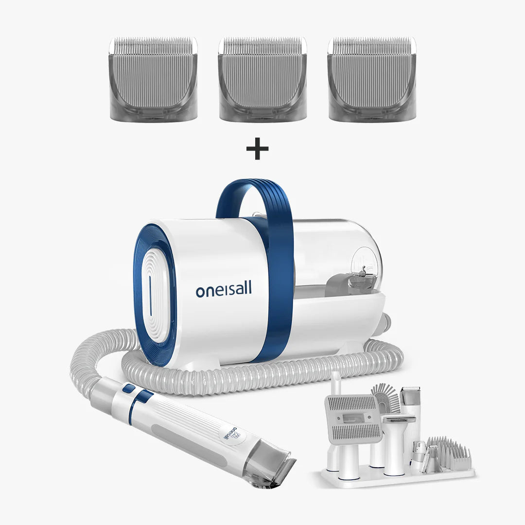 Oneisall 7-In-1 Pet Grooming Vacuum Kit