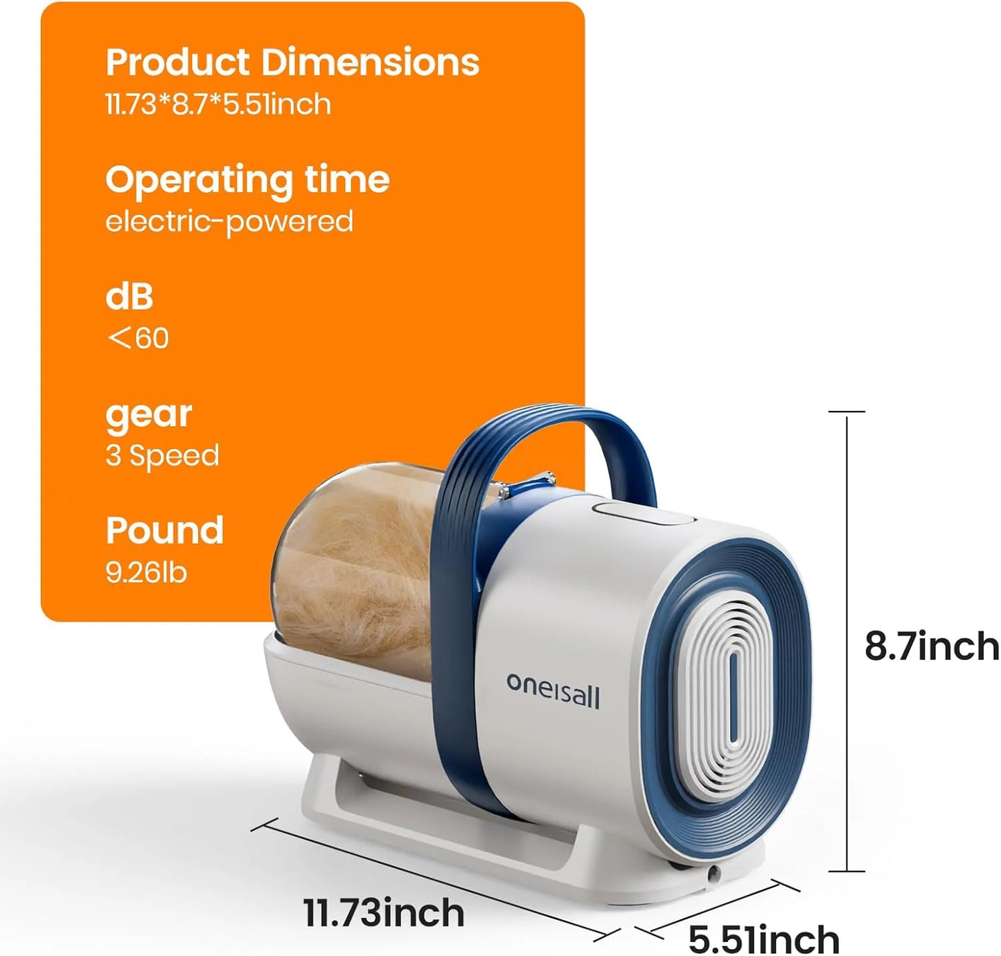 LM2 7-In-1 Pet Grooming Vacuum Kit