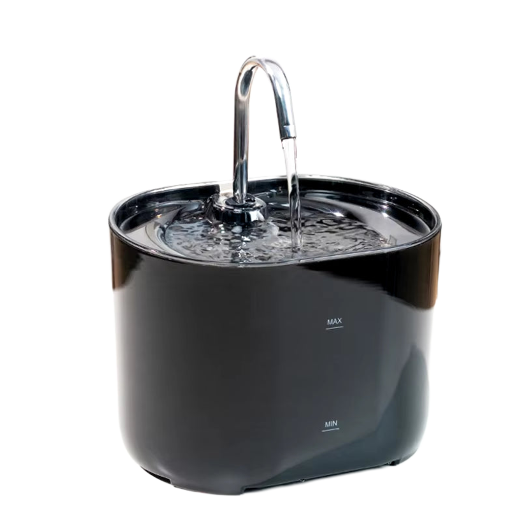 PURRVANA - Pet Water Fountain, Quiet Stainless Steel Dispenser for Pets