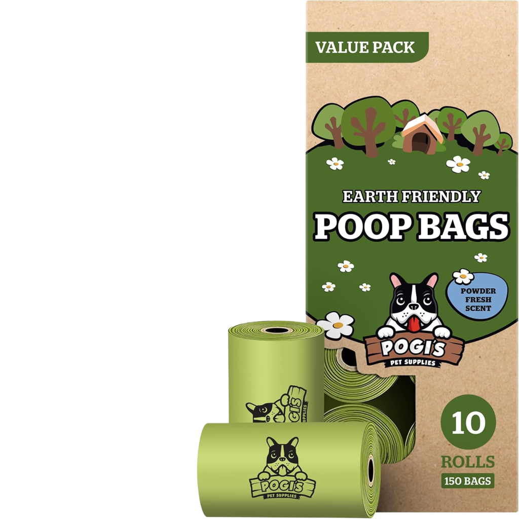 POGI'S - Dog Waste Bags – 150 Extra-Large, Leak-Proof, Scented Waste Bags, Eco Friendly (10 Rolls)