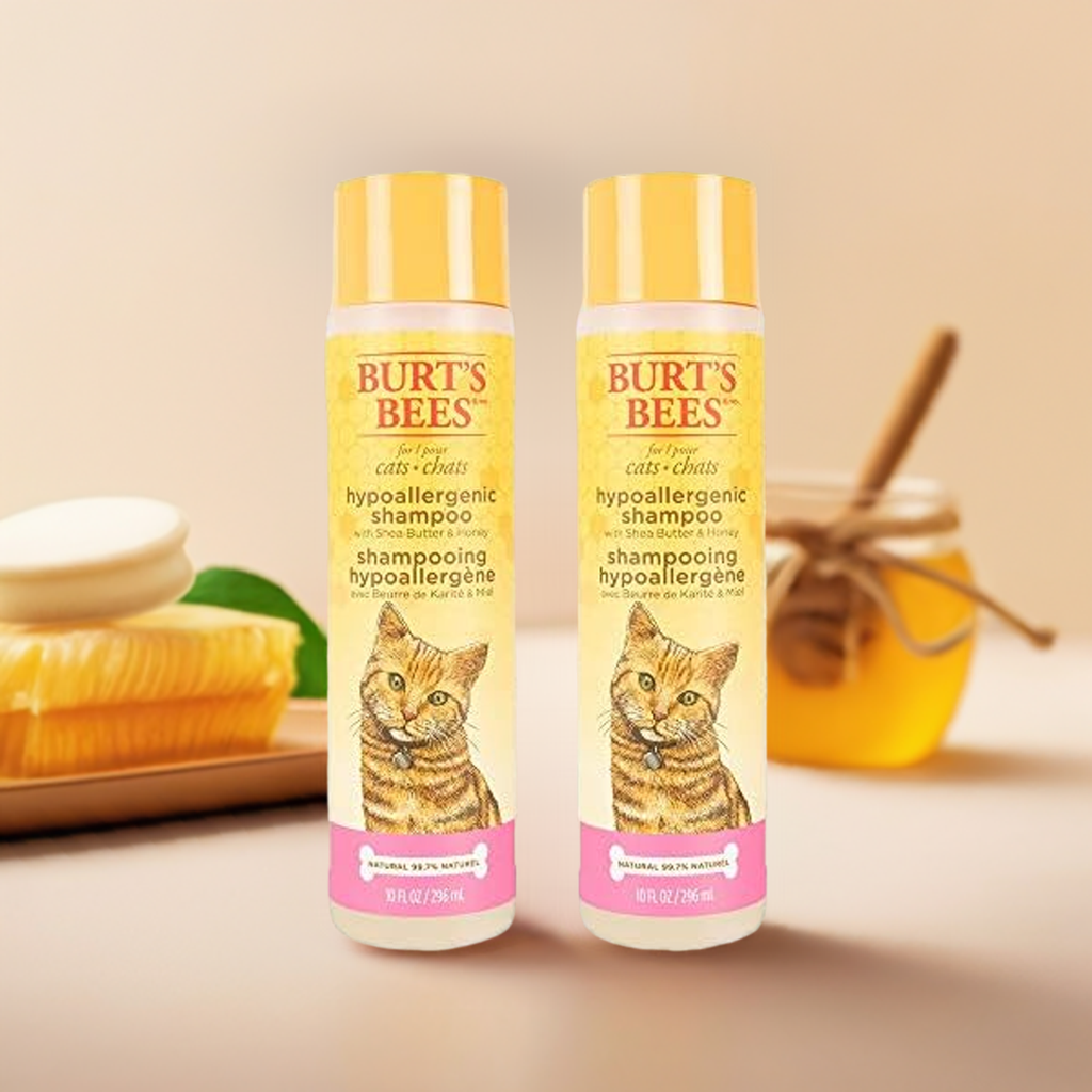 Burt’s Bees - Pet Hypoallergenic Shampoo for Cats with Shea Butter and Honey (2-Pack)
