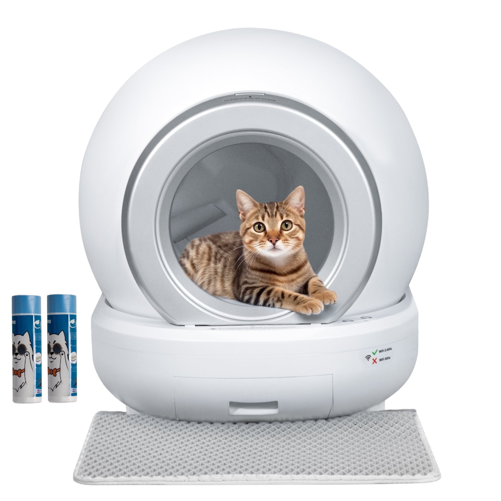 FURMAX Smart Self-Cleaning Cat Litter Box – Automatic Odor Control with App Monitoring