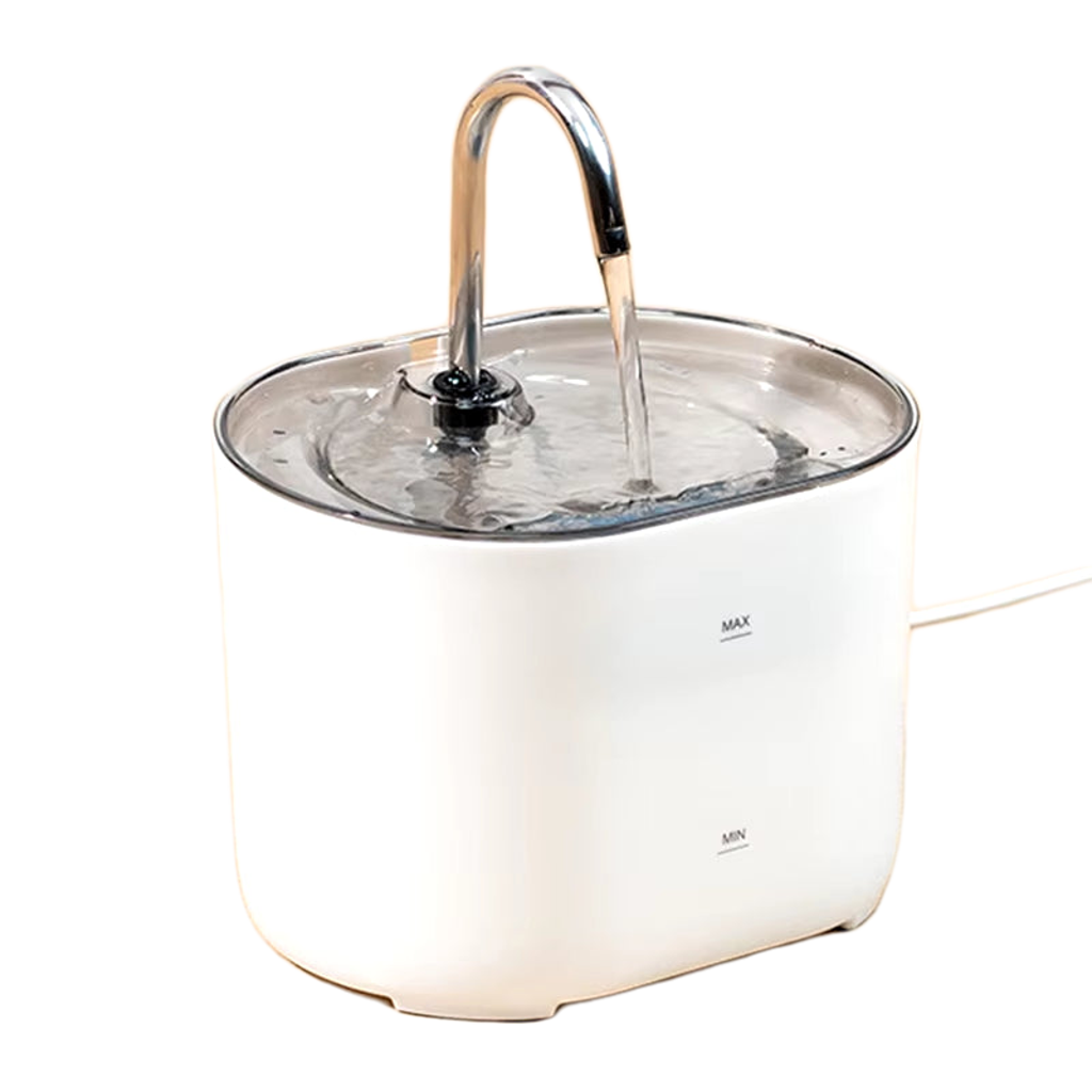 PURRVANA - Pet Water Fountain, Quiet Stainless Steel Dispenser for Pets