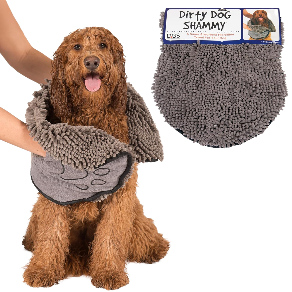 Dog Gone Smart Dirty Dog Shammy Towel – Grey
