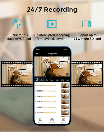LAVIEW - Pet Monitor with Phone App (2 Pack)