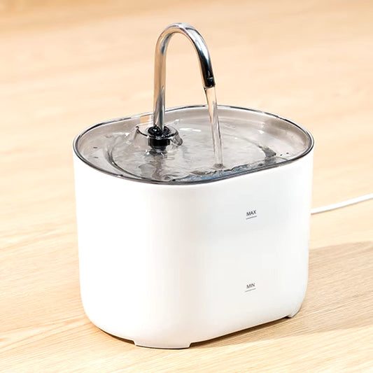 PURRVANA - Pet Water Fountain, Quiet Stainless Steel Dispenser for Pets