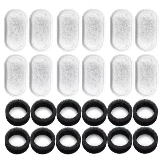 Purrvana Pet Fountain Replacement Filters – Carbon & Sponge for Stainless Steel Fountains