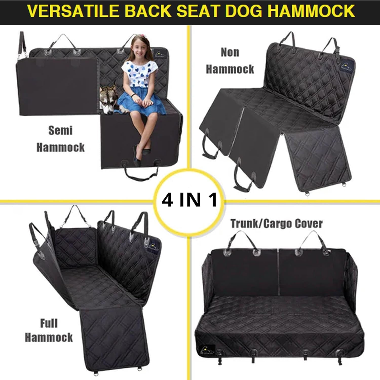 🐾 Meadowlark 4-in-1 Dog Seat Cover