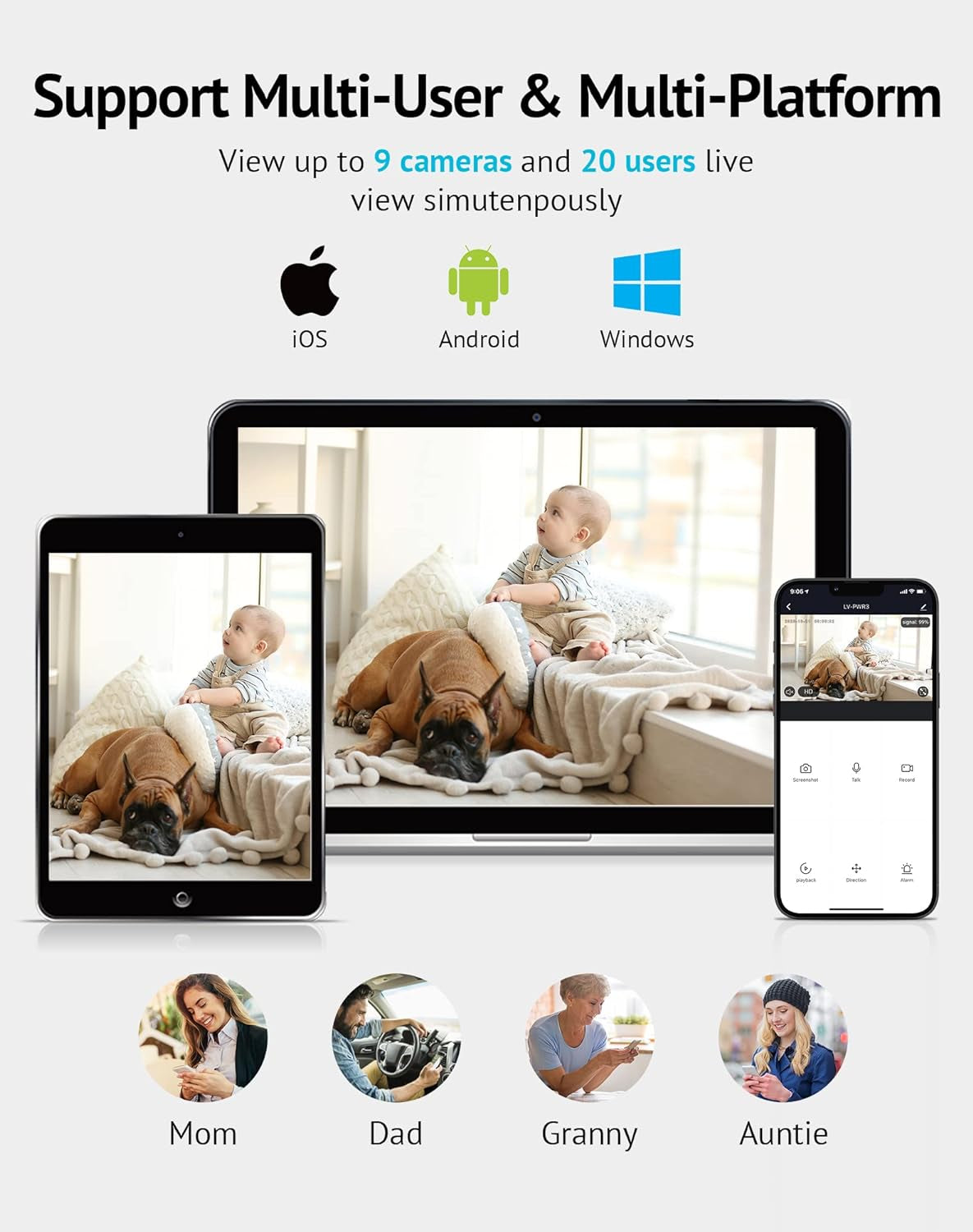 LAVIEW - Pet Monitor with Phone App (2 Pack)