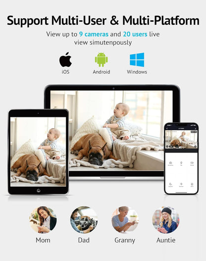 LAVIEW - Pet Monitor with Phone App (2 Pack)