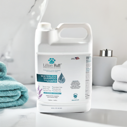 Lillian Ruff - Waterless No-Rinse Dry Shampoo Spray for Dogs (Gallon Size)