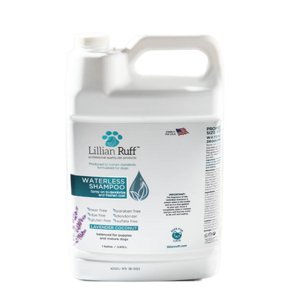Lillian Ruff - Waterless No-Rinse Dry Shampoo Spray for Dogs (Gallon Size)