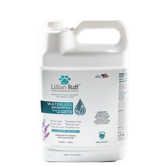 Lillian Ruff - Waterless No-Rinse Dry Shampoo Spray for Dogs (Gallon Size)