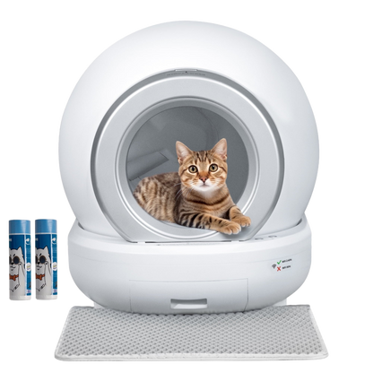 FURMAX Smart Self-Cleaning Cat Litter Box – Automatic Odor Control with App Monitoring