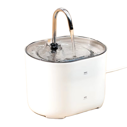 PURRVANA - Pet Water Fountain, Quiet Stainless Steel Dispenser for Pets