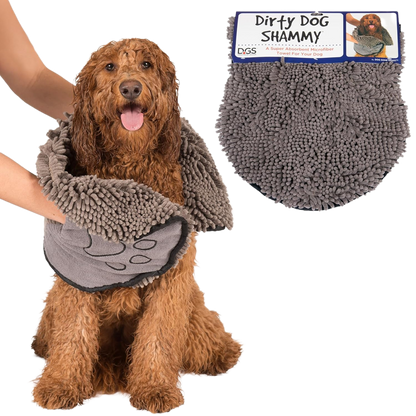 Dog Gone Smart Dirty Dog Shammy Towel – Grey